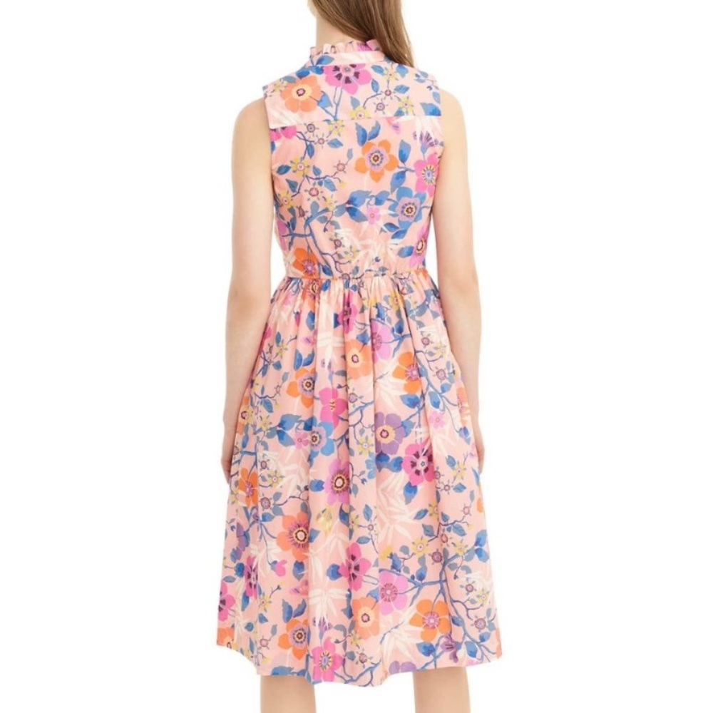 EUC J. Crew Floral Midi Dress - Pink and Blue - Picture 16 of 16